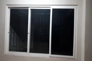 Black Sliding-Cum-Swing UPVC Window Design